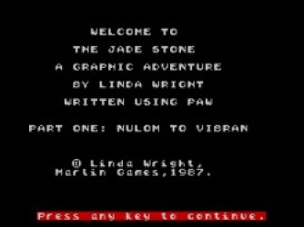 Jade Stone, The V2 – Part 1 – Nulon To Vibran (1987)(Marlin Games)[a2] Rom